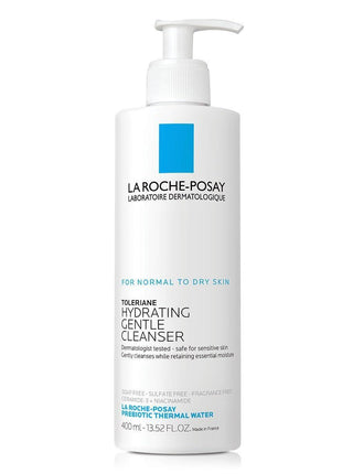 La Roche-Posay Toleriane Hydrating Gentle Facial Cleanser, 13.52oz | Face cleanser with niacinamide & ceramides, safe for sensitive skin. Daily face wash for normal to dry skin, fragrance free.