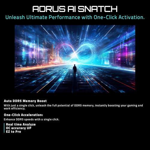 GIGABYTE X870E AORUS PRO AMD AM5 LGA 1718 Motherboard, ATX, DDR5, 4X M.2, PCIe 5.0, USB4, WIFI7, 2.5GbE LAN, EZ-Latch, 5-Year Warranty