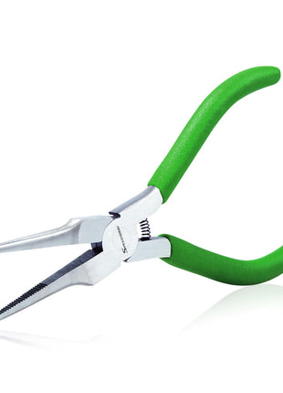 SPEEDWOX 4.5" Mini Needle Nose Pliers, Thin Serrated Jaw for Jewelry Making | Micro Precision Long Nose Pliers, Wire Looping Fine Chain Nose Plier for Beading, Hobby, Craft Supplies, Jewelry Making Tool