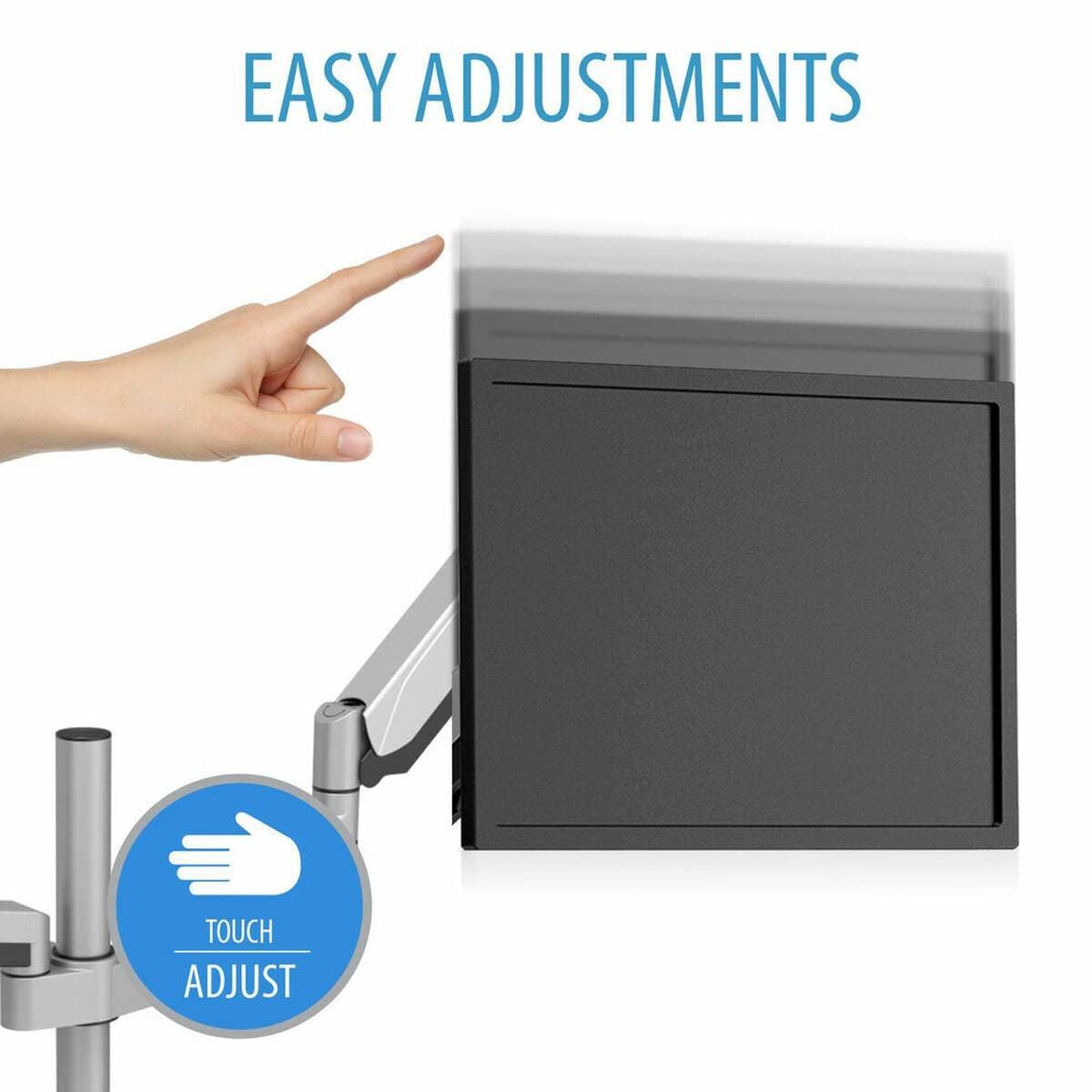 V7 DM1TA-1N -1E Touch Adjust Monitor Mount (VESA 75x75, 100x100, up to 8 kg per Display)