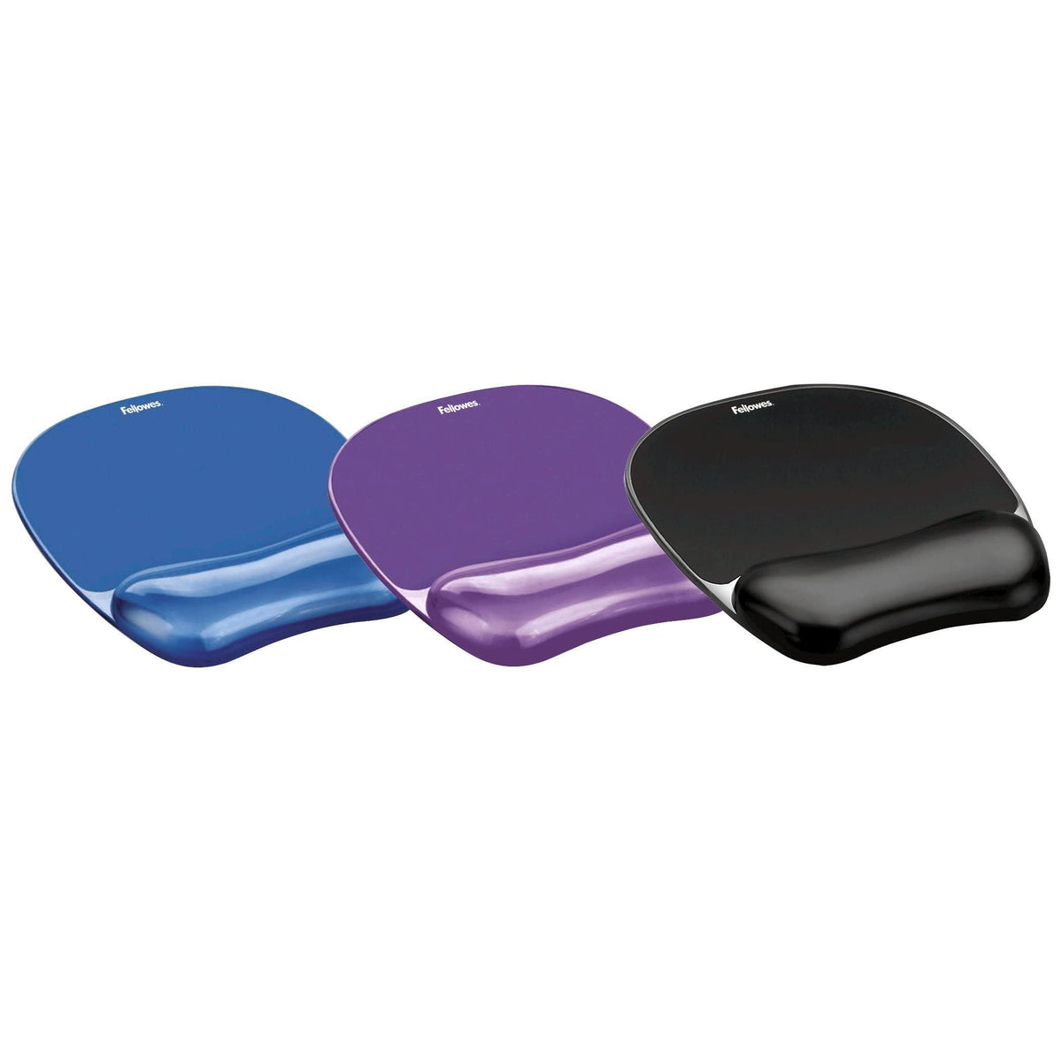 Fellowes Crystals Gel Mouse Pad with Wrist Rest - Purple (91441)