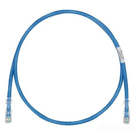 Panduit UTPSP6BUY Category-6 8-Conductor Strain Relief Clear Boot Patch Cord, 6-Feet, Blue