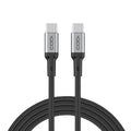 CODi 6ft USB-C to USB-C Charging Cable | Braided Nylon, Fast Charge & Sync, Durable Aluminum Housing