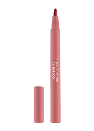COVERGIRL Outlast, 10 Sugey Girl, Lipstain, Smooth Application, Precise Pen-Like Tip, Transfer-Proof, Satin Stained Finish, Vegan Formula, 0.06oz