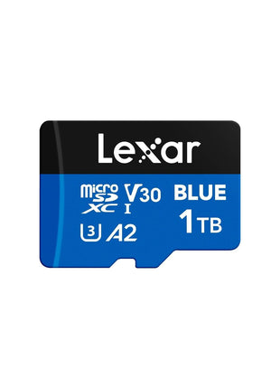 Lexar 1TB Blue Micro SD Card Up to 160MB/s, microSDXC UHS-I Memory Card with SD Adapter, C10, U3, A2, V30, Full HD, 4K UHD, High Speed TF Card