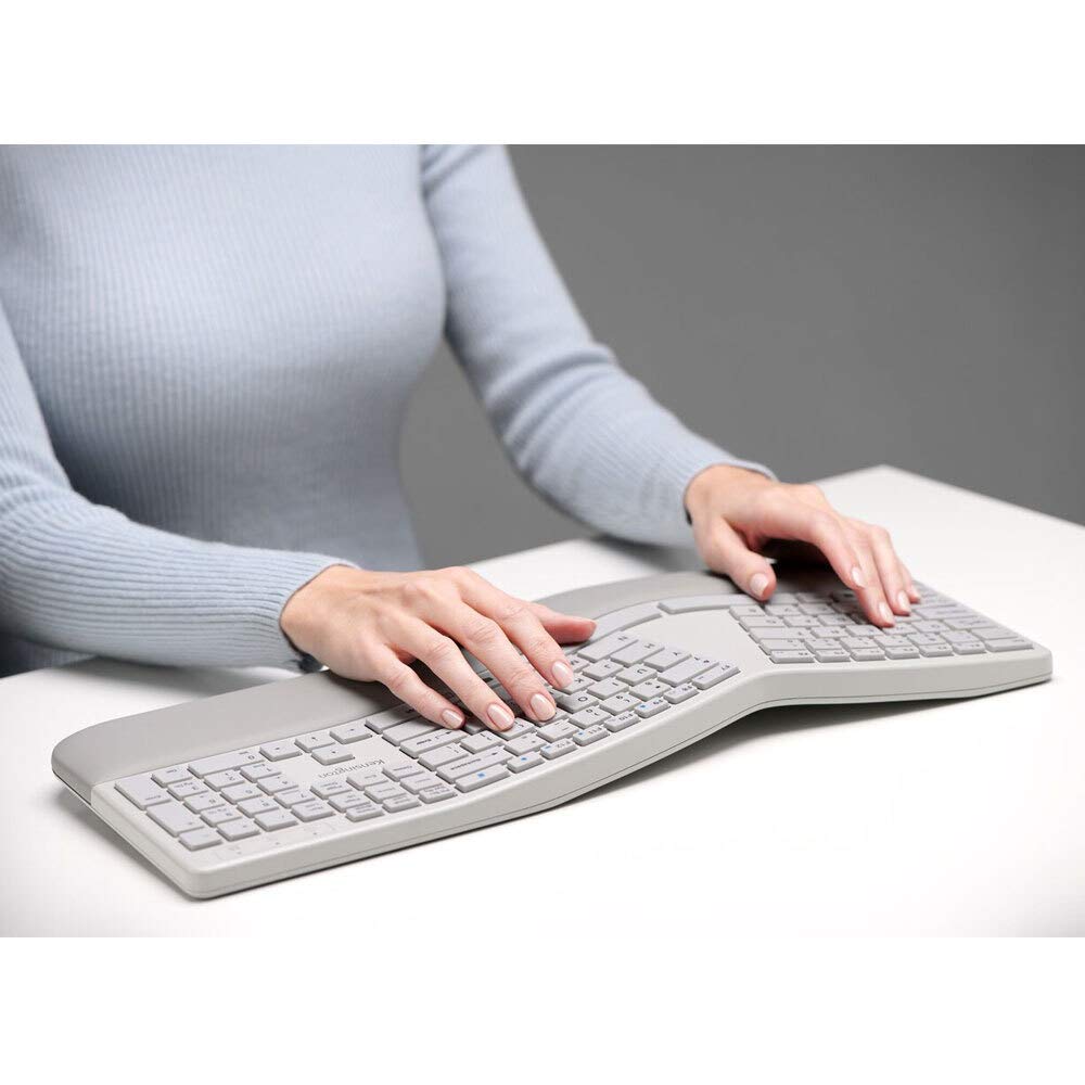 Kensington Pro Fit Ergonomic Wireless Keyboard and Mouse - Grey (K75407US)