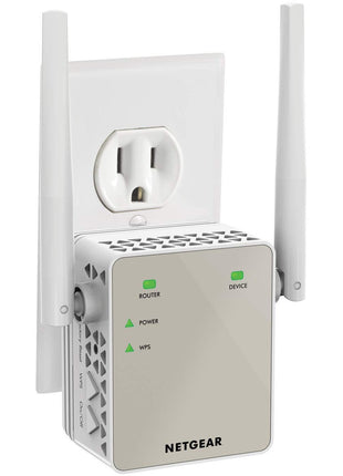 NETGEAR WiFi Range Extender (EX6120) - Add up to 1,500 sq. ft., 25 Devices - AC1200 Dual Band Wireless Signal Extender (Up to 1.2 Gbps Speed), Compact Wall Plug Design – Free Expert Help