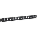 Tripp Lite 12-Port Keystone Blank Patch Panel RJ45, USB, HDMI, Cat5e / Cat6 Rackmount Unshielded 2URM TAA (N062-012-KJ)