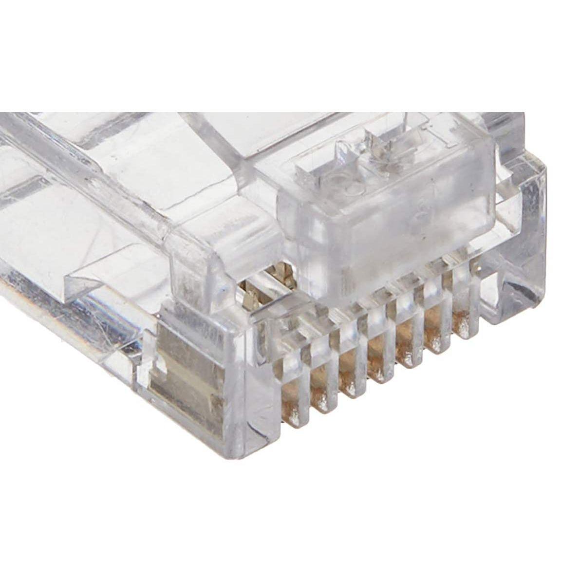 StarTech.com Cat 6 RJ45 Modular Plug for Solid Wire - 50 Pack (CRJ45C6SOL50),Clear
