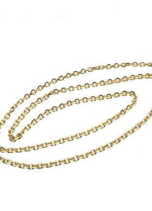 HAHIYO Mini Pochette Purse Chain Strap Thin Wide 6mm for LV Length 51.2 inches Thick 2mm Shiny Gold for Shoulder Cross Body Sling Handbag Wallet Clutch Comfortable Flat Metal Strap 1 Pack