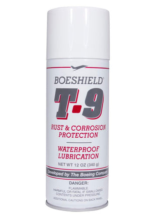 BOESHIELD T-9 Rust Remover - Long-Lasting Rust & Corrosion Inhibitor/Protection and Waterproof Lubrication | Fluid Film Spray | T9 Lubricant Spray Can | 12 oz. (Limited Edition)