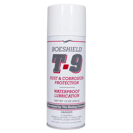 BOESHIELD T-9 Rust Remover - Long-Lasting Rust & Corrosion Inhibitor/Protection and Waterproof Lubrication | Fluid Film Spray | T9 Lubricant Spray Can | 12 oz. (Limited Edition)