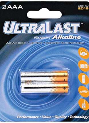 ULTRALAST(R) 12 Pack CARDED AAA Size ALAKALINE Batteries