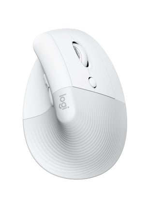 Logitech Lift for Mac Wireless Vertical Ergonomic Mouse, Bluetooth, Quiet Clicks, Silent Smartwheel, 4 Customizable Buttons, for macOS/iPadOS/MacBook Pro/MacBook Air/iMac/iPad - Off White