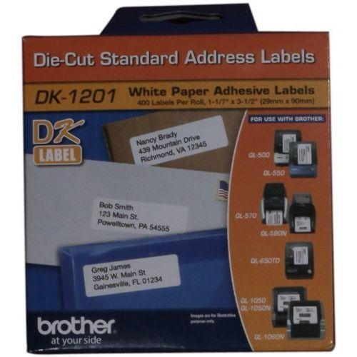 Brother Dk-1201 Die-Cut Standard Address Labels 1.1in X 3.5in