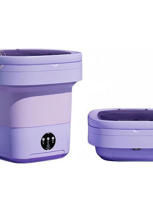 Portable Washing Machine, Mini Washer,16L Upgraded Large Capacity Foldable Washer.Deep Cleaning of Underwear, Baby Clothes and Other Small Clothes.Suitable for Apartments, Dormitories, Hotels.(Purple)