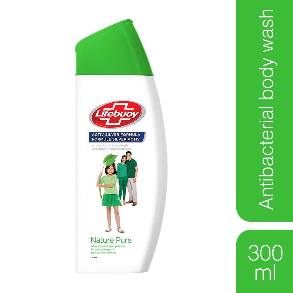 LIFEBUOY BODY WASH NATURE PURE 300 ML | Deep Cleansing and Long-Lasting Freshness