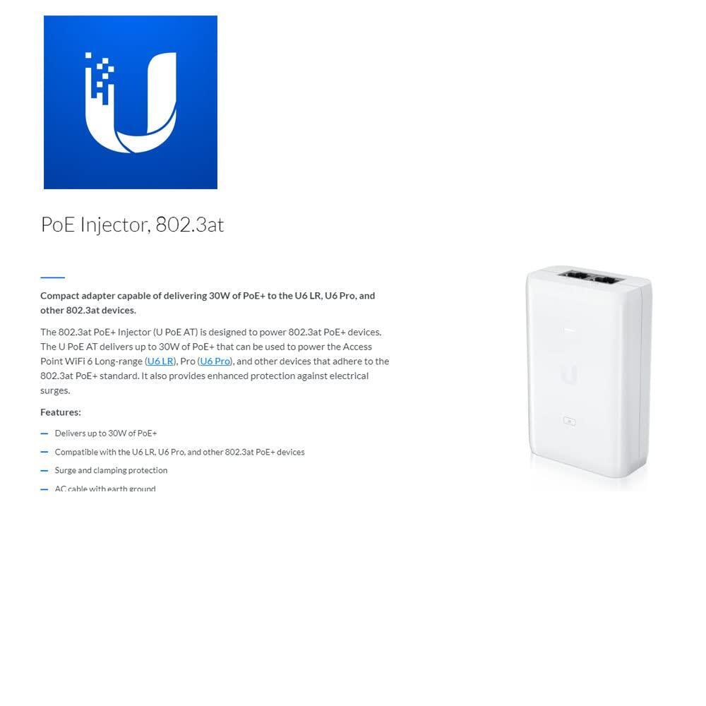 Ubiquiti U-PoE++ PoE++ Injector