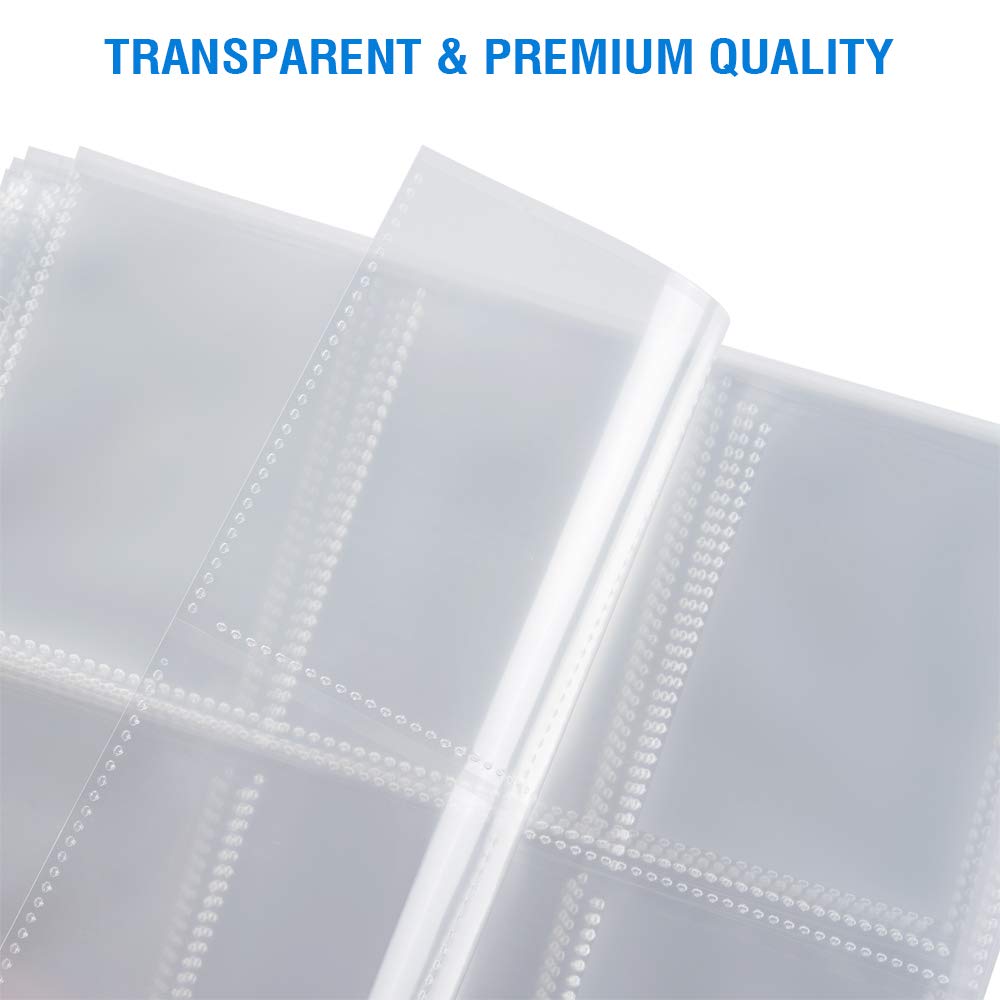 36 Pack 9 Pocket Page Protectors, Sooez Trading Card Sleeves for 3 Ring Binder, Baseball Cards Holder, Protective Pages Sheets for Binders Album, Fit for YuGiOh, MTG, Game, Business & Sports Cards