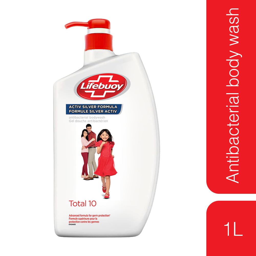 Lifebuoy Body Wash Total10, 1l | Advanced Germ Protection And Cleanliness