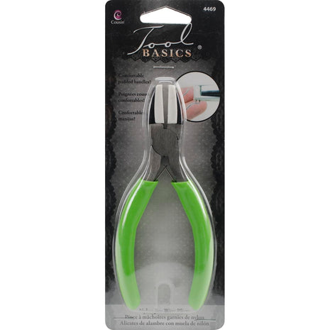 4469 Cousin Nylon Jaw Craft and Jewelry Pliers Green 5 1/2 inch 1