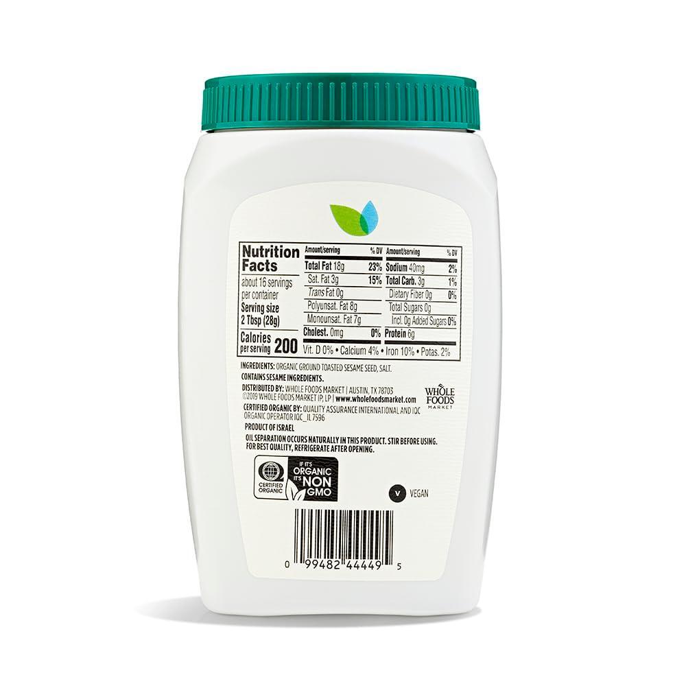 365 by Whole Foods Market, Organic Tahini, 16 Ounce