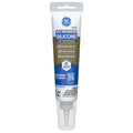 GE Advanced Silicone Caulk for Window & Door, Clear, 2.8 fl oz Tube, 1 Pack - 100% Waterproof Silicone Sealant, 5X Stronger Adhesion, Freeze & Sun Proof