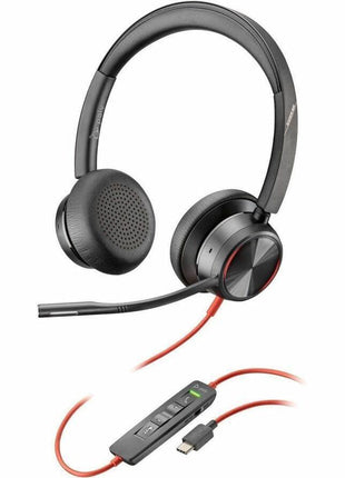 Poly Blackwire 8225 Stereo USB-C Headset +USB-C/A Adapter