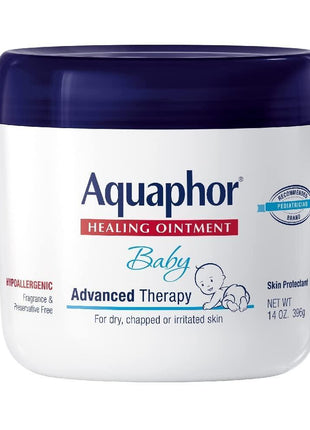 Aquaphor Baby Healing Ointment for Diaper Rash and More, 14 OZ | Baby Skin Protectant with Petrolatum for Chapped or Dry Skin, Drool Rash and Diaper Rash, Hypoallergenic, Fragrance Free