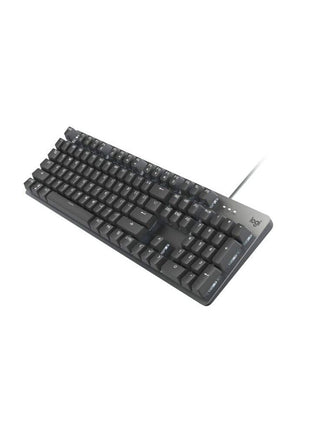 Logitech K845 Mechanical Illuminated Keyboard, Mechanical Switches, Strong Adjustable Tilt Legs, Full Size, Aluminum Top Case, 104 Keys, USB Corded, Windows (TTC Red Switches)