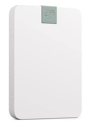 Seagate Ultra Touch HDD 2TB External Hard Drive - 7mm, Cloud White, Post-Consumer Recycled Material, 6mo Dropbox and Mylio, Rescue Services (STMA2000400)
