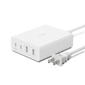 Belkin 4-Port Charger Block 108W - GaN Charger, Multi-Port w/ USB-C PD Fast Charge & USB-A Ports for Apple MacBook, iPhone 16, Samsung Galaxy S25, Google Pixel, Nintendo Switch 2 & More - White