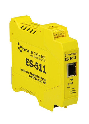 Brainboxes Device Server - 10Mb LAN, 100Mb LAN, RS-232, RS-422, RS-485 (ES-511)