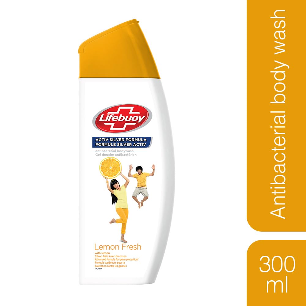 Lifebuoy Lemon Fresh Antibacterial Body Wash, 300ml