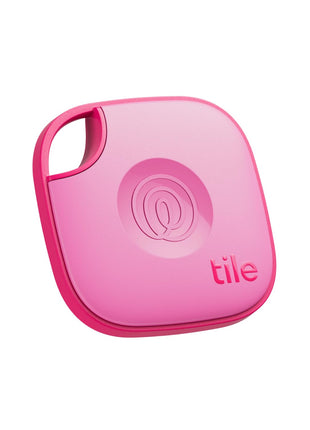 Life360 Tile - Bluetooth Tracker, Keys Finder and Item Locator for Keys, Bags and More. Phone Finder. Both iOS and Android Compatible. 1-Pack (Pink Punch)