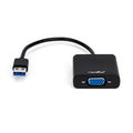 Rocstor Premium USB to VGA Adapter – USB 3.0 to VGA external USB Video Graphics Adapter for PC and Mac- Resolutions Up to 1920x1200 1080P- 1X USB 3.0 Type A Male, 1 X VGA Female – 6” - black - Compatible with PC or Mac USB Graphics Card Adapter