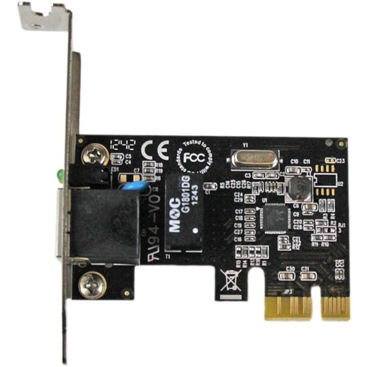 StarTech.com 1 Port PCIe Network Card - Low Profile - RJ45 Port - Realtek RTL8111H Chipset - Ethernet Network Card - NIC Server Adapter Network Card (ST1000SPEX2L)