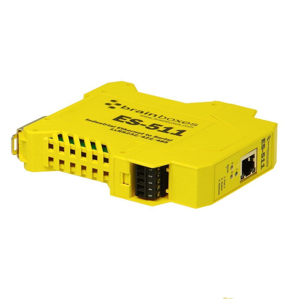 Brainboxes Device Server - 10Mb LAN, 100Mb LAN, RS-232, RS-422, RS-485 (ES-511)