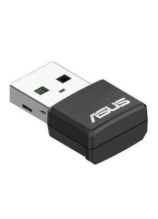 ASUS AX1800 Dual Band WiFi 6 USB Adapter, WiFi 6, 802.11ax, WPA3 Network Security, 5GHz Frequency Band, Compact Size (USB-AX55 Nano)