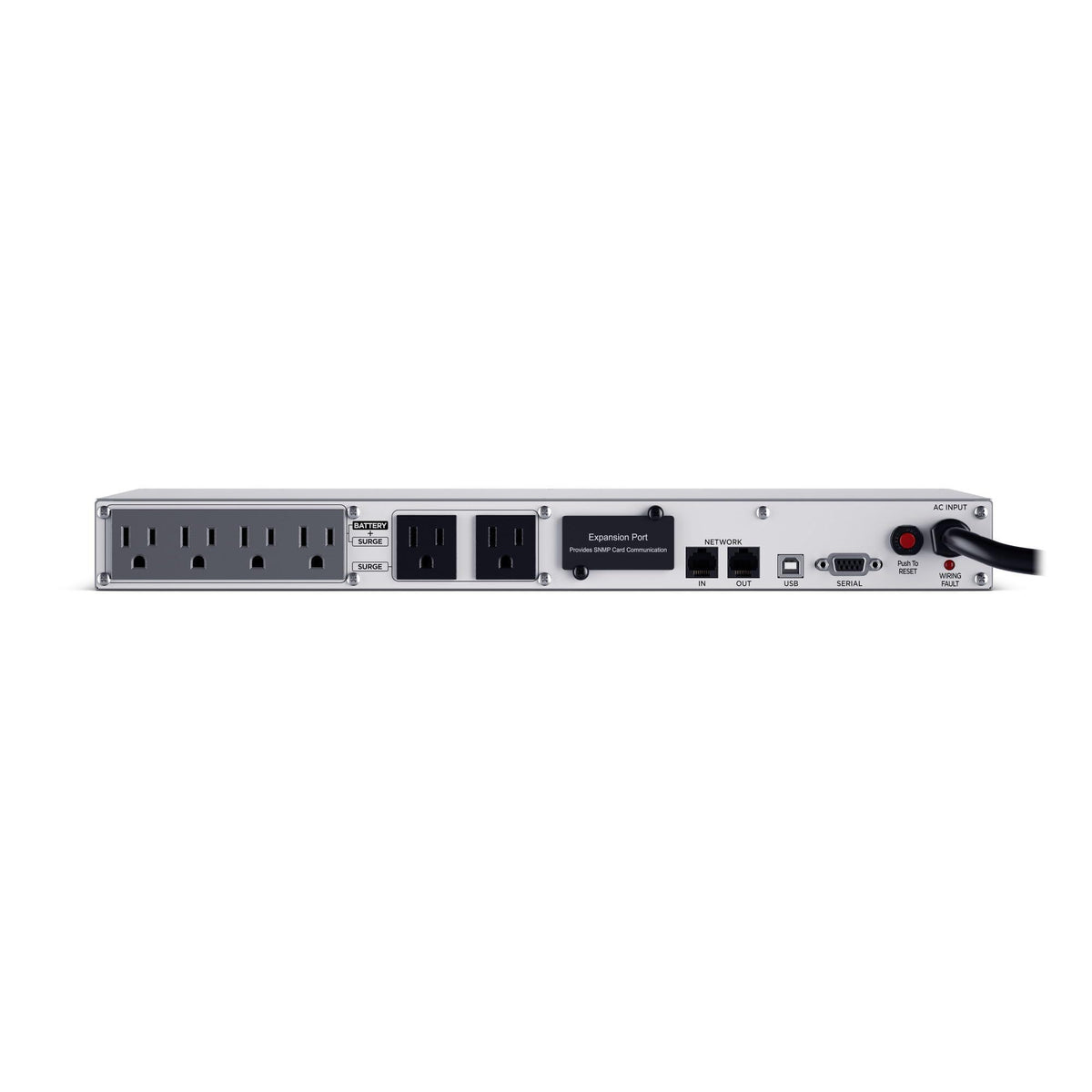 CyberPower OR700LCDRM1U Smart App LCD UPS Battery Backup and Surge Protector, 700VA/400W, 6 Outlets, AVR, 1U Rackmount, UL Certified