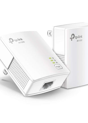 TP-Link AV1000 Powerline Ethernet Adapter KIT - Gigabit Port, Nano Size | Plug Pair &Play, Ethernet Over Power, Power Saving Mode, Network Adapter, Free Expert Help (TL-PA7017 KIT)