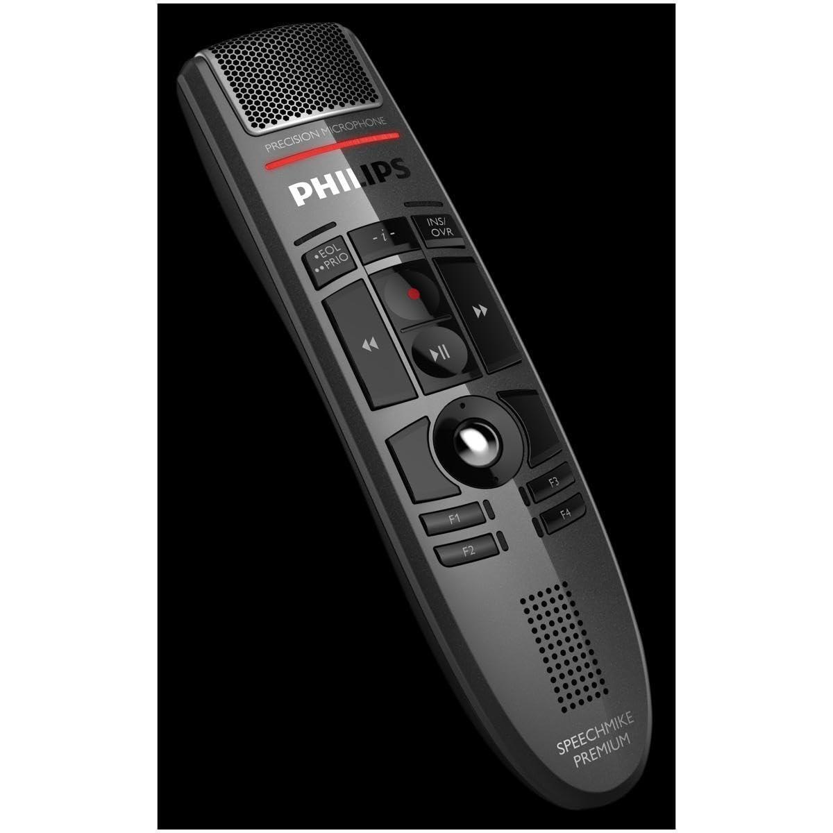 Philips SpeechMike Premium Dictation USB Microphone, Push-Button
