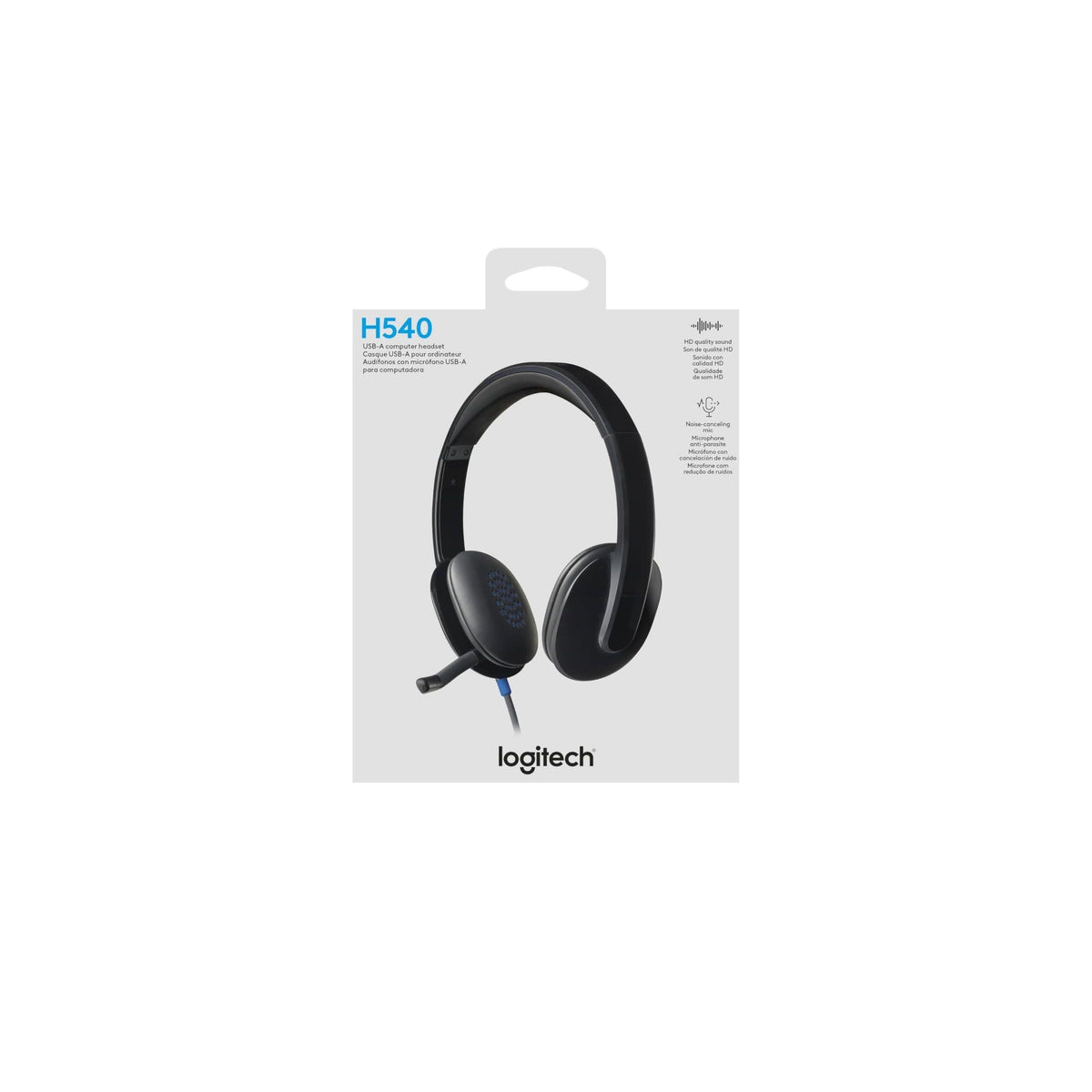 Logitech High-performance USB Headset H540 for Windows and Mac, Skype Certified