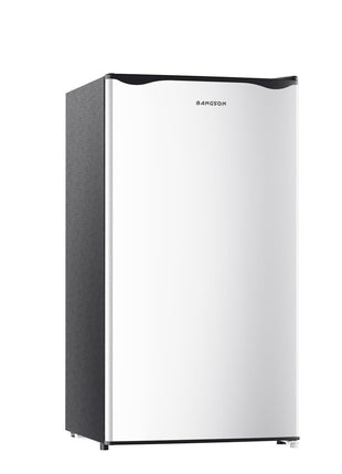 BANGSON Mini Fridge with Freezer, 3.2Cu.Ft, Single Door Small Refrigerator, Energy-Efficient, Low Noise, Mini fridge for Bedroom Dorm and Office, Silver