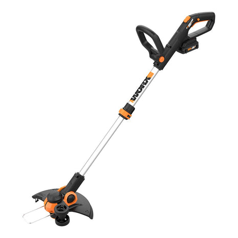 WORX Cordless String Trimmer & Lawn Edger, 12" Electric Weed Wacker with Command Feed, 20V Weed Eater with 5.5 LBS, 2 Batteries & Charger Included, WG163