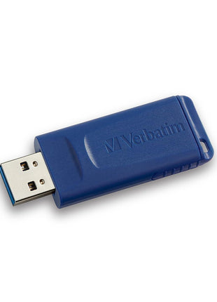 Verbatim 64GB USB 2.0 Flash Drive - Cap-Less & Universally Compatible - Blue