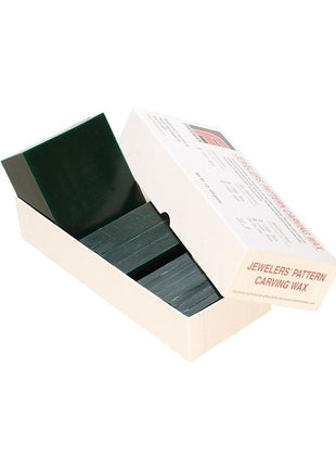 Freeman Carving Wax Block, Dark Green, Hard, 1 Pound, Sliced by EuroTool