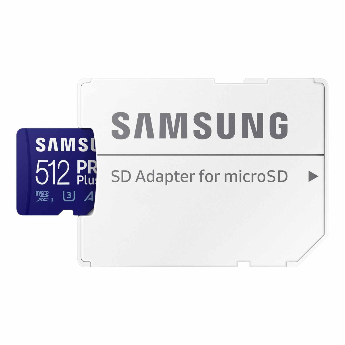 Samsung PRO Plus microSD Memory Card + Adapter, 512GB microSDXC, Up to 180 MB/s, Full HD & 4K UHD, UHS I, C10, U3, V30, A2, for Android Smartphones, Tablets, GoPRO, and DJI Drone (MB MD512SA/AM)