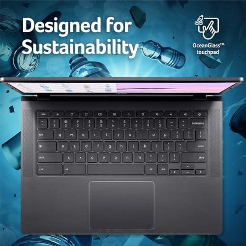 Acer Chromebook Plus 514 Laptop with Google AI – 14" Full HD 1920 x 1080 IPS Touch Display | Intel Core i3-N305 | 8GB LPDDR5 | 128GB SSD | Wi-Fi 6E | FHD Camera | Chrome OS | CB514-4HT-375Z
