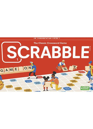 Hasbro Gaming Scrabble Board Game, Classic Word Games for Kids Ages 8 and Up, Fun Family Game for 2-4 Players, The Classic Crossword Game